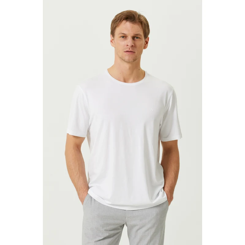 NetWork Beyaz Kısa Kollu T-shirt