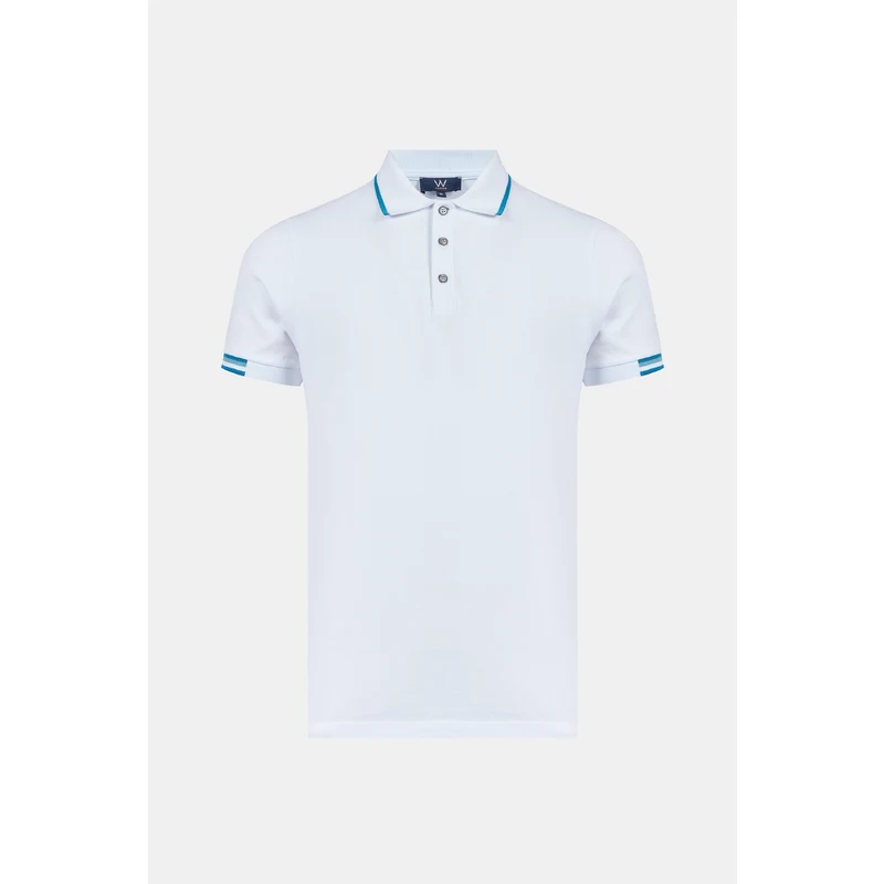 W COLLECTION Beyaz Polo Yaka Çizgili T-Shirt RQ7922 W COLLECTION Beyaz Polo Yaka Çizgili T-Shirt RQ7922