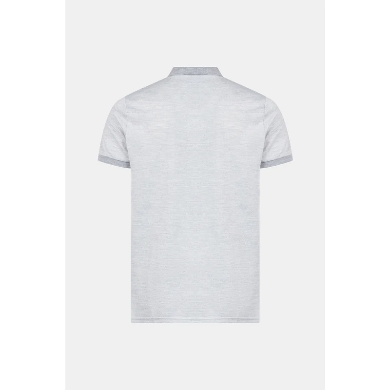 W COLLECTION Gri Polo Yaka T-Shirt RQ6915