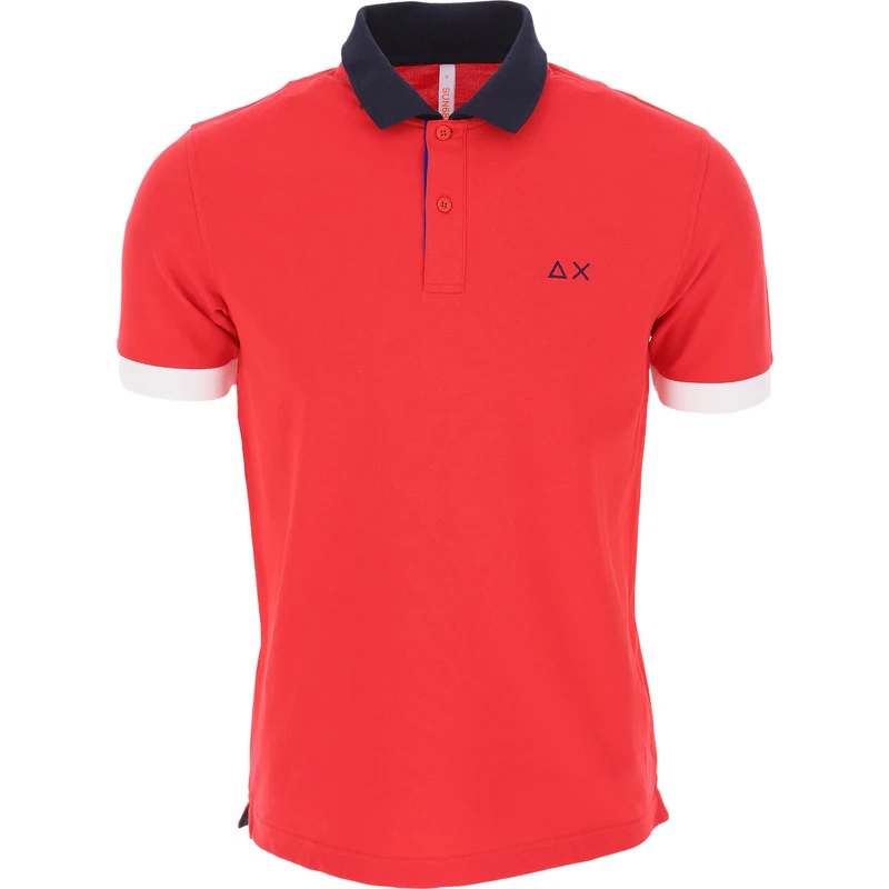 Sun68 Erkekler İçin Polo Tişörtler Polo Gömlekler Baskılı Tişörtler İndirimli Satış Kırmızı Pamuk 2023 M S XL XXL