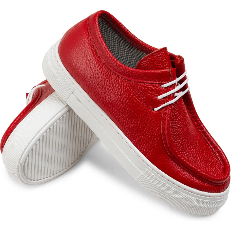 Deery Hakiki Deri Kırmızı Kadın Sneaker Z1682ZKRMC01 GU8560