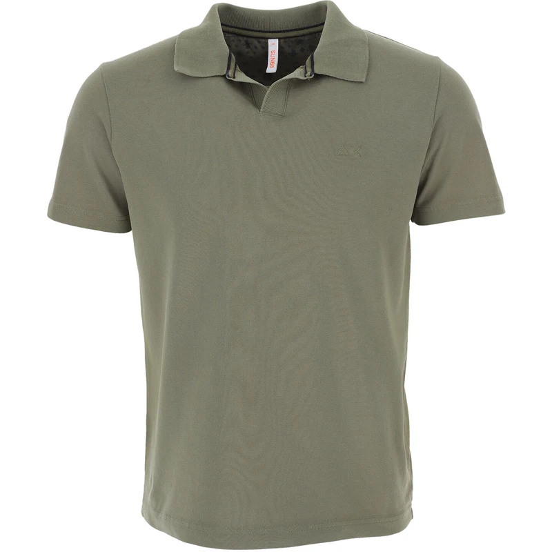 Sun68 Erkekler İçin Polo Tişörtler Polo Gömlekler Baskılı Tişörtler İndirimli Satış Askeri yeşil Pamuk 2023 M S XXL