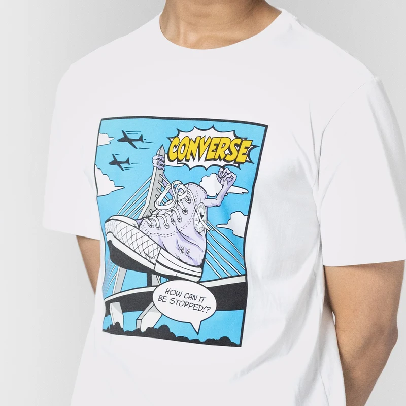 Converse Shoe Hero Erkek Beyaz T-Shirt.10025060.102 GU7905