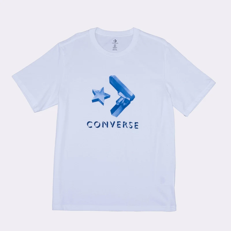 Converse Crystals Erkek Beyaz T-Shirt.10024596.102 GU7894