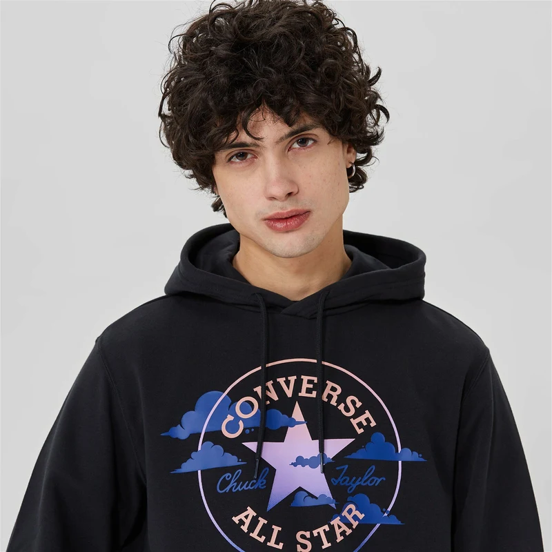 Converse Standard Fit Seasonal Chuck Patch Po Unisex Siyah Hoodie GU9942