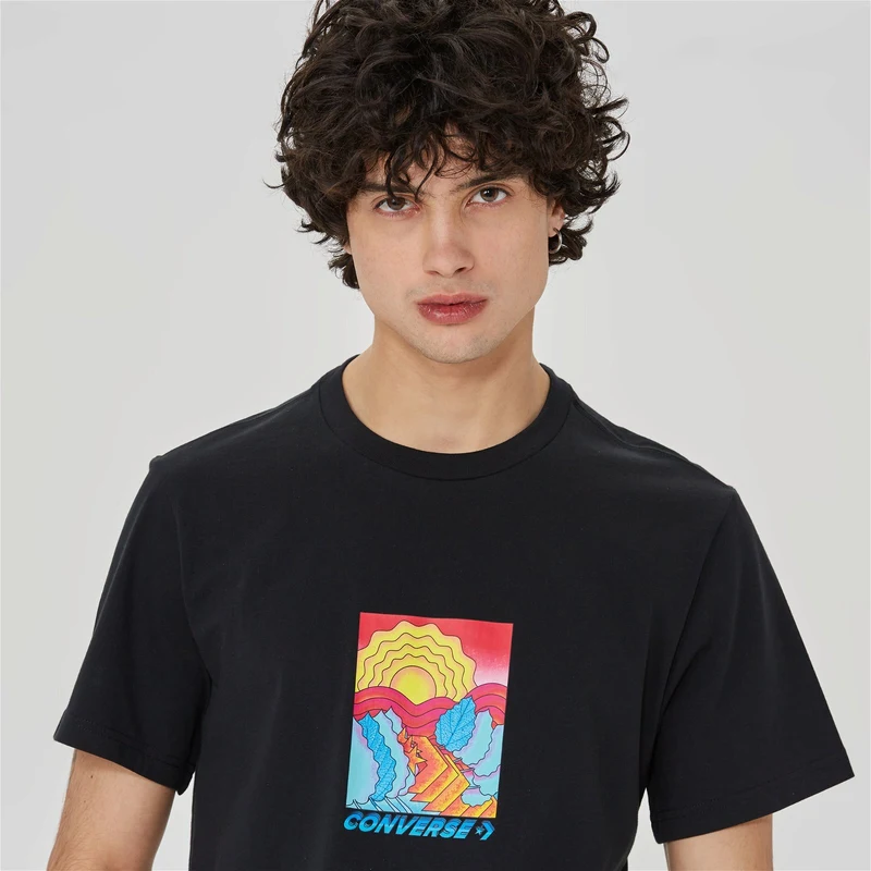 Converse Layers Of Earth Erkek Siyah T-Shirt.10024590.001 GU8494