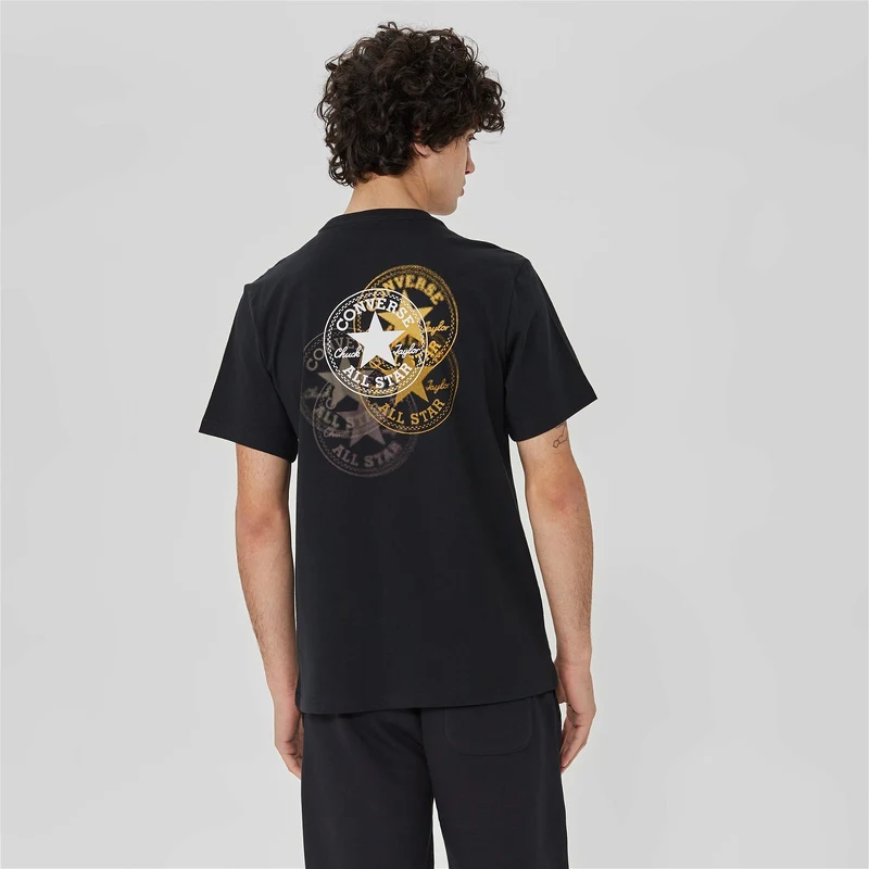 Converse Standard Fit Seasonal Chuck Patch Novelty Unisex Siyah T-Shirt.10025072.001 GU11229