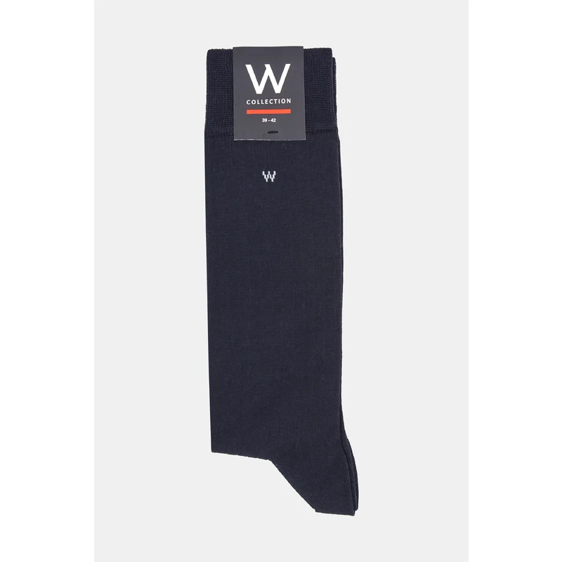 W COLLECTION Lacivert Uzun Soket Çorap