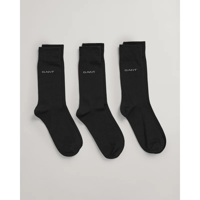 GANT Unisex Siyah Düz Çorap TZ6150