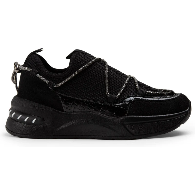 Deery Siyah Sneaker Kadın Ayakkabı KX029ZSYHC01