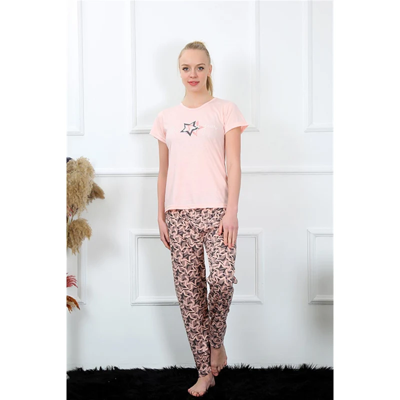 Akbeniz Kadın Kısa Kol Pijama Takım 20368 Akbeniz Kadın Kısa Kol Pijama Takım 20368