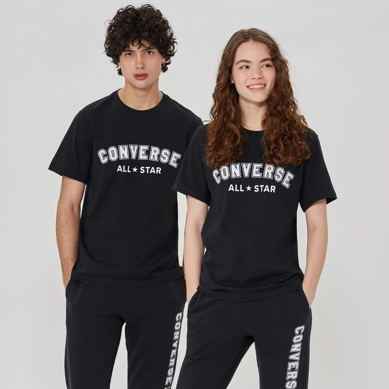 Converse Claic Fit All Star Center Front Unisex Siyah T-Shirt.34-10024566.001