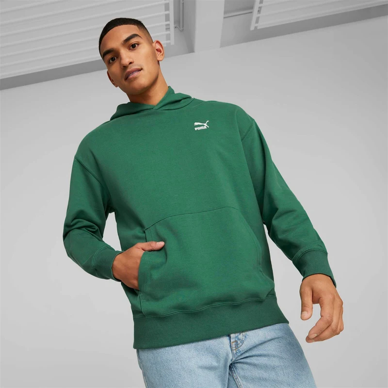 Puma Classics Relaxed Erkek Yeşil Sweatshirt.34-535601.37