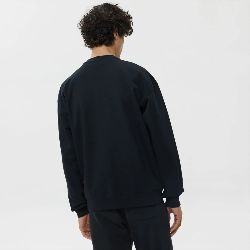 Converse Chain Stitch Elevated Cardigan Erkek Siyah Sweatshirt.10024582.001 GU10360