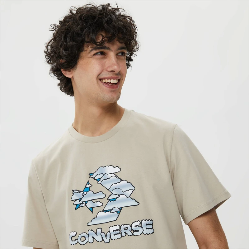 Converse Cloud Sky Erkek Pembe T-Shirt.10024587.247 GU7922