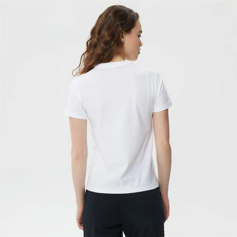 Converse Chuck Patch infill Kadın Beyaz T-Shirt.10025041.102