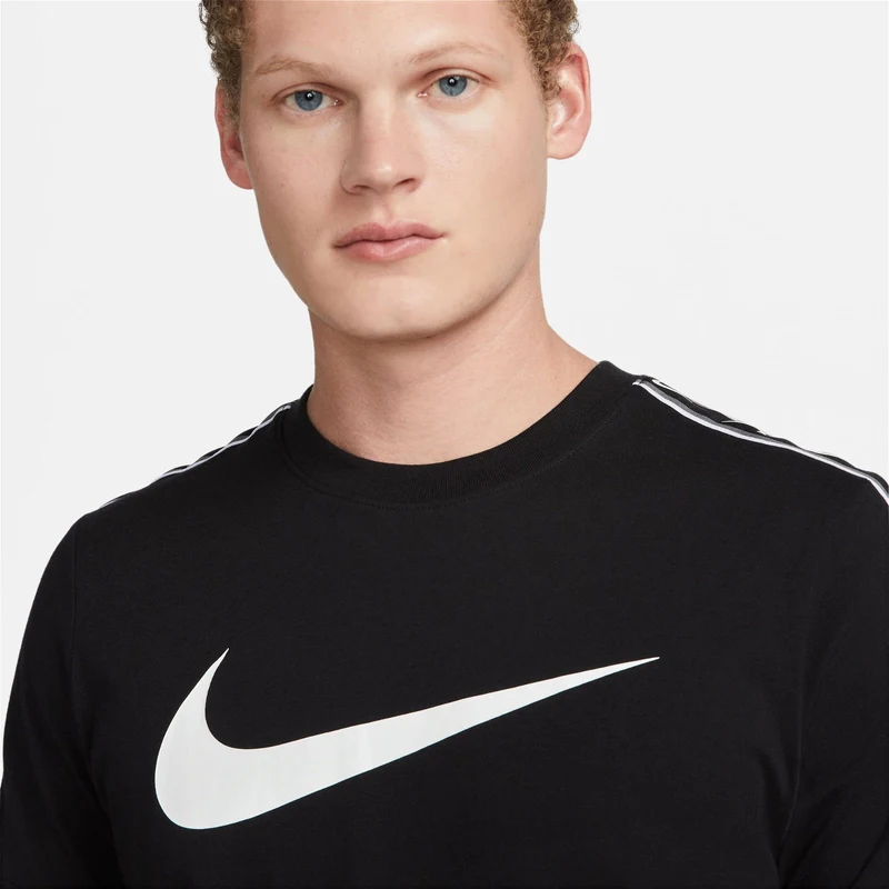 Nike Sportswear Repeat Erkek Siyah T-Shirt.DX2032.011 RQ8449