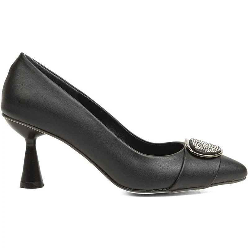 Pierre Cardin Siyah Kadın Klasik Topuklu Ayakkabı PY7586