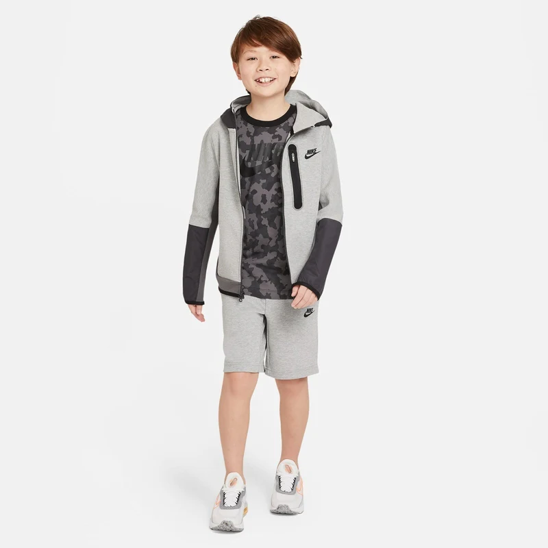 Nike Sportswear Tech Fleece Çocuk Gri Şort