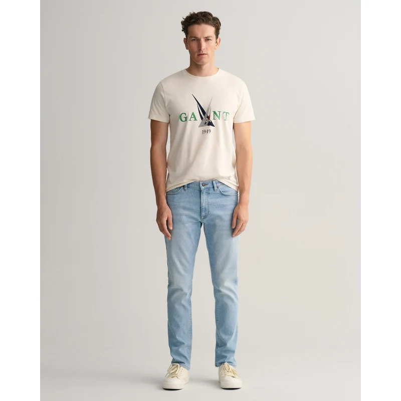 GANT Erkek Mavi Slim Fit Hayes Jean Pantolon GANT Erkek Mavi Slim Fit Hayes Jean Pantolon