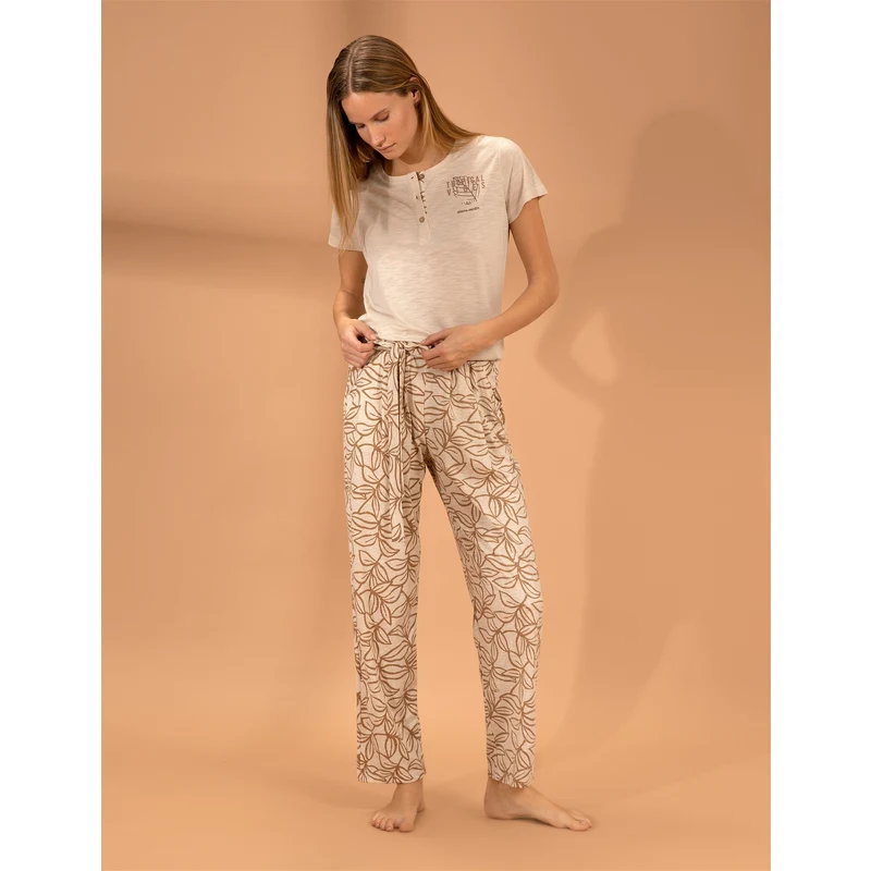 Pierre Cardin Bej Pijama Takımı