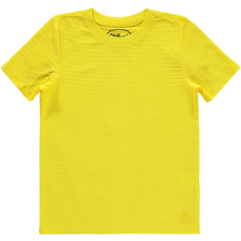 Civil Boys Sarı Erkek Çocuk Tişört