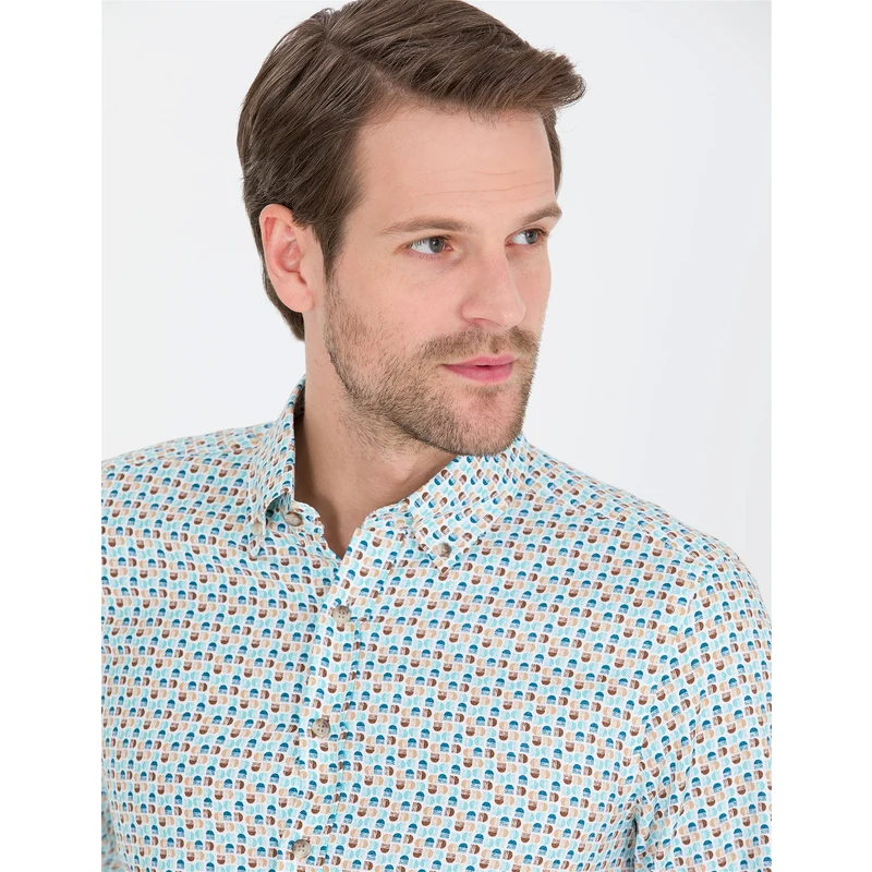 Pierre Cardin Açık Mavi Slim Fit Uzun Kollu Gömlek Pierre Cardin Açık Mavi Slim Fit Uzun Kollu Gömlek