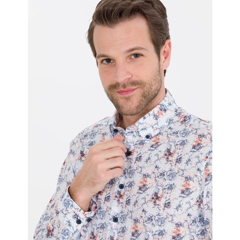 Pierre Cardin Lacivert Slim Fit Uzun Kollu Gömlek Pierre Cardin Lacivert Slim Fit Uzun Kollu Gömlek