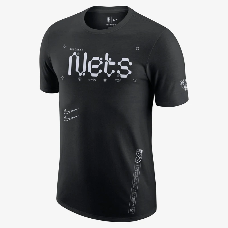 Nike Brooklyn Nets NBA Max90 Erkek Siyah T-Shirt.DX9976.010