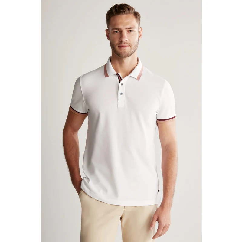 Hemington Pike Pamuk Beyaz Polo T-Shirt Hemington Pike Pamuk Beyaz Polo T-Shirt