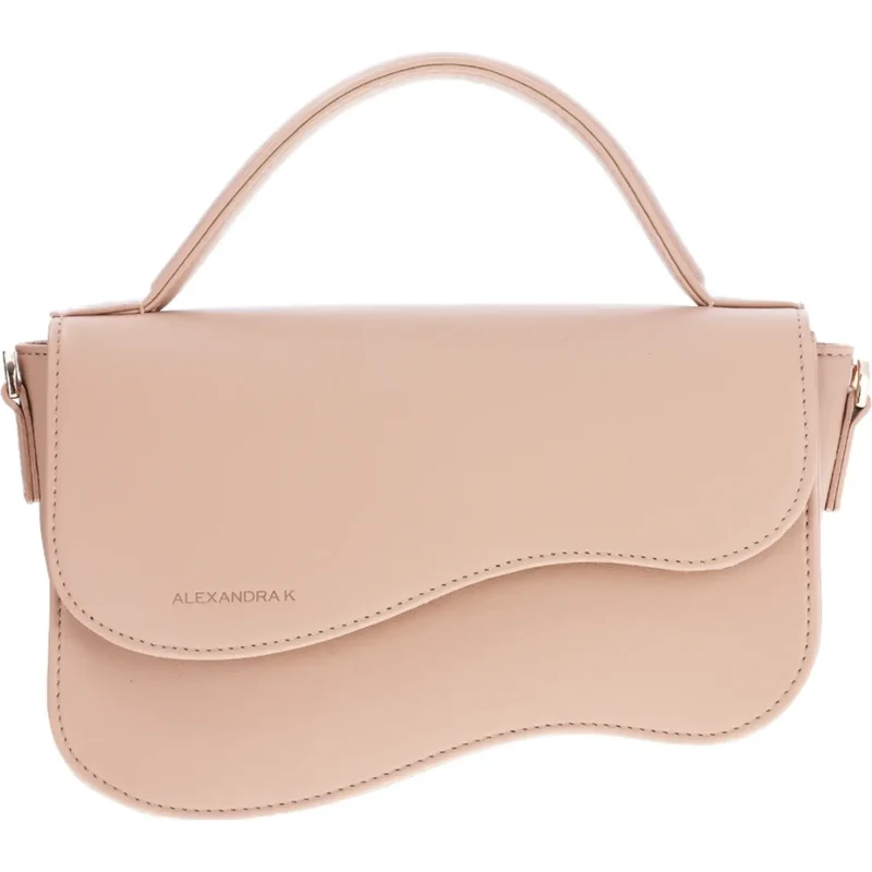 Alexandra K Mini Shoulder Vegan Bag - Light Beige Corn Leather Alexandra K Mini Shoulder Vegan Bag - Light Beige Corn Leather