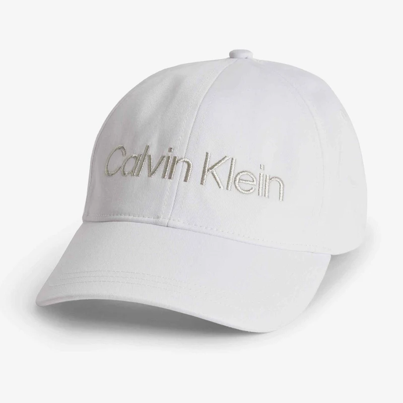 Calvin Klein Must Minimum Logo Kadın Beyaz Şapka.34-K60K610613.YAF