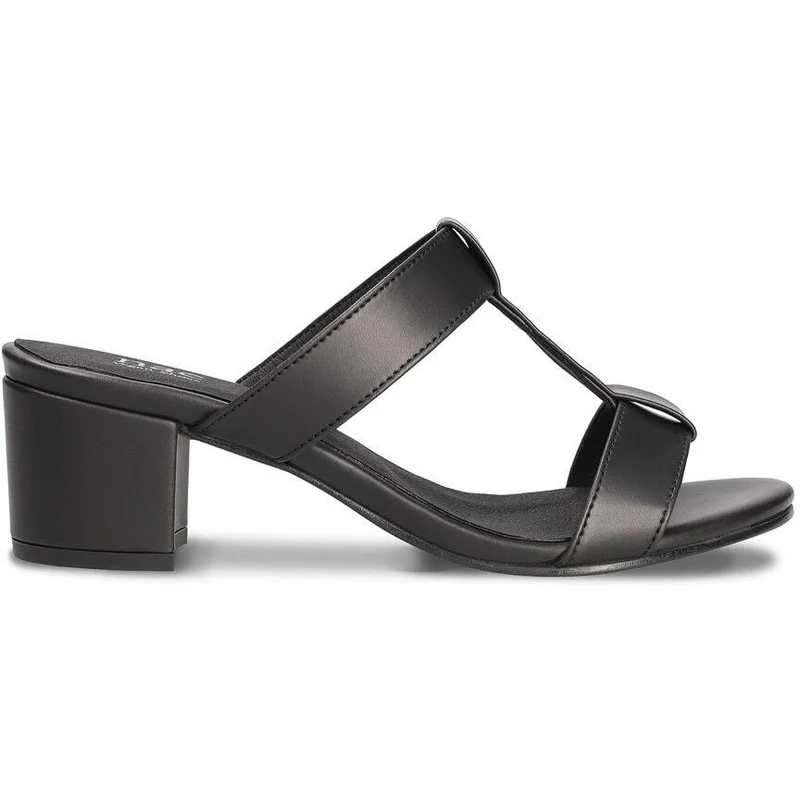 Nae Vegan Shoes Iris Black Vegan High-heeled Sandals
