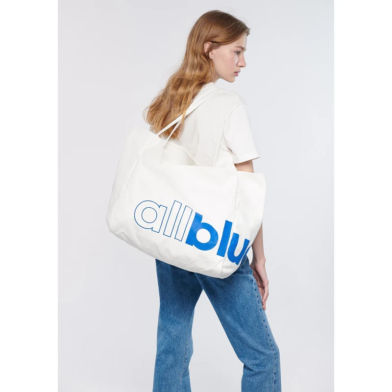 Mavi All Blue Beyaz Shopper Çanta 1910115-620