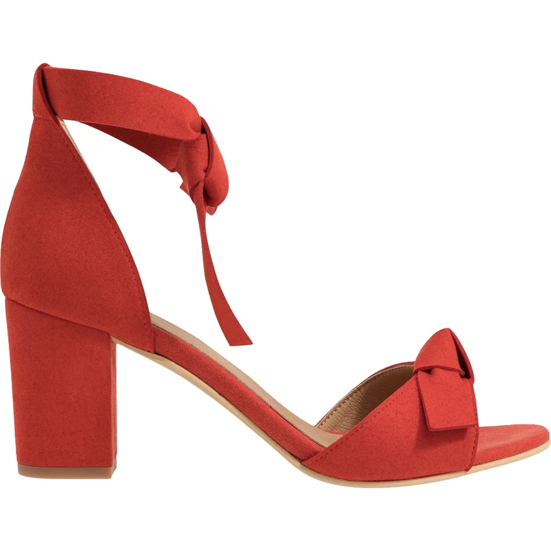 Nae Vegan Shoes Estela - Red Ankle Strap Sandal