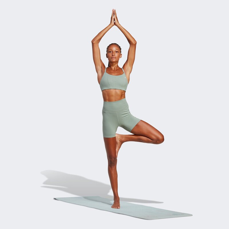 adidas Yoga Studio 5 İnç Kısa Kadın Yeşil Tayt.34-HR5433.-