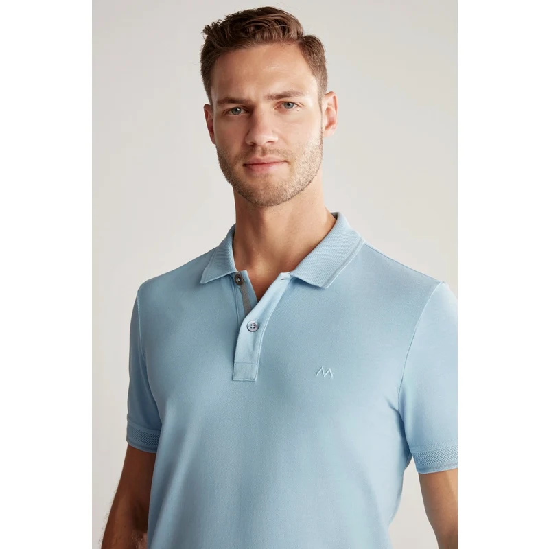 Hemington Vintage Görünümlü Mavi Polo Yaka T-Shirt Hemington Vintage Görünümlü Mavi Polo Yaka T-Shirt