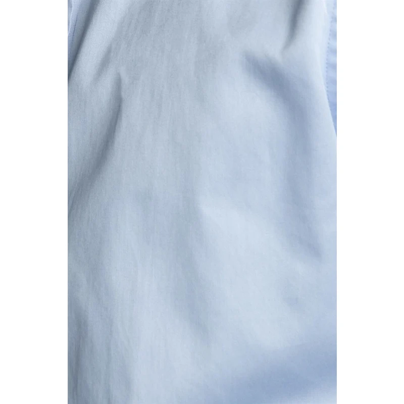 TUDORS Slım Fıt %100 Koton Saten Premium Erkek Mavi Gömlek RQ8924