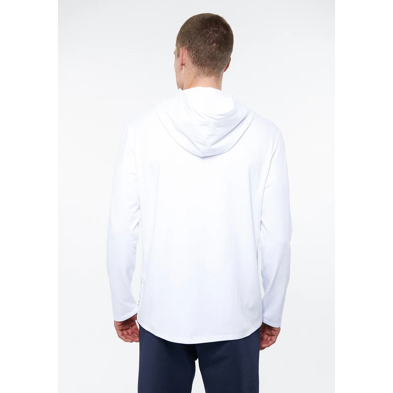 Mavi Kapüşonlu Beyaz Sweatshirt 0810006-620 UV6941