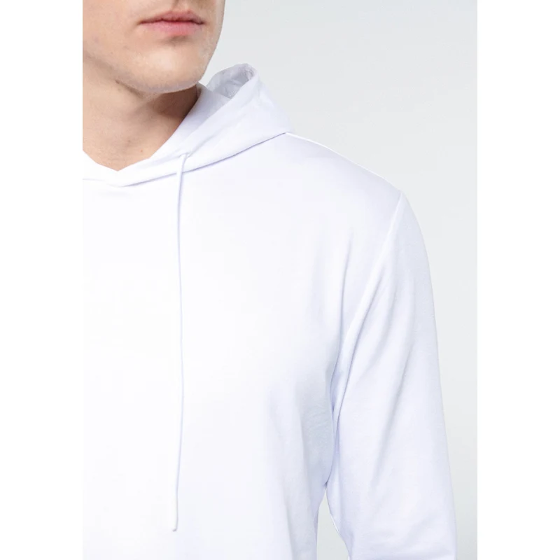 Mavi Kapüşonlu Beyaz Sweatshirt 0810006-620 UV6941