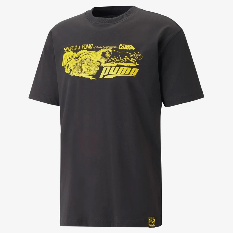 Puma X Staple Graphic Erkek Siyah T-Shirt.34-539935.01