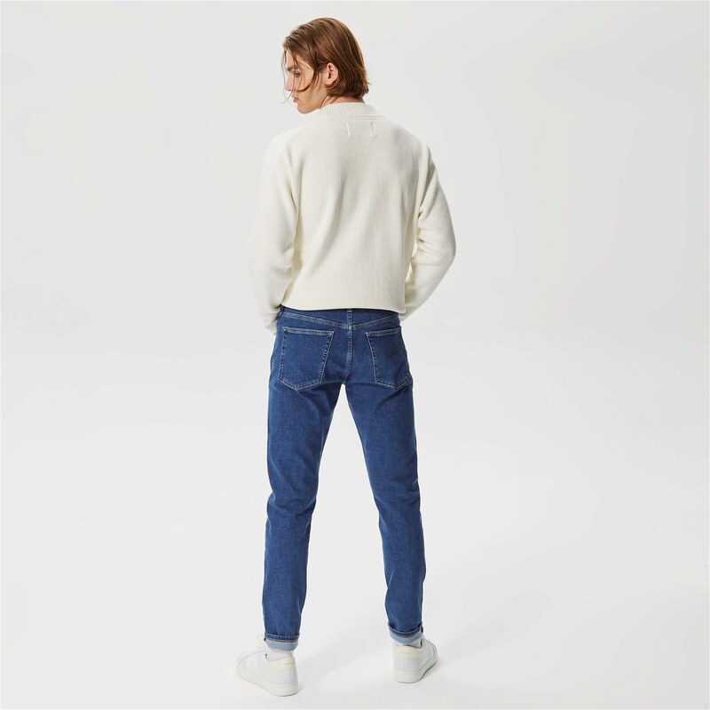 Calvin Klein Jeans Slim Taper Erkek Mavi Denim Pantolon.34-J30J322393.1BJ