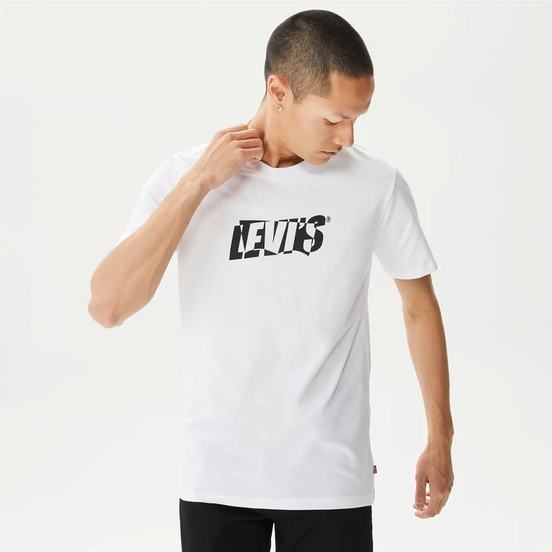 Levi's Graphic Crewneck Cutout Erkek Bej T-Shirt.34-A28230193.93