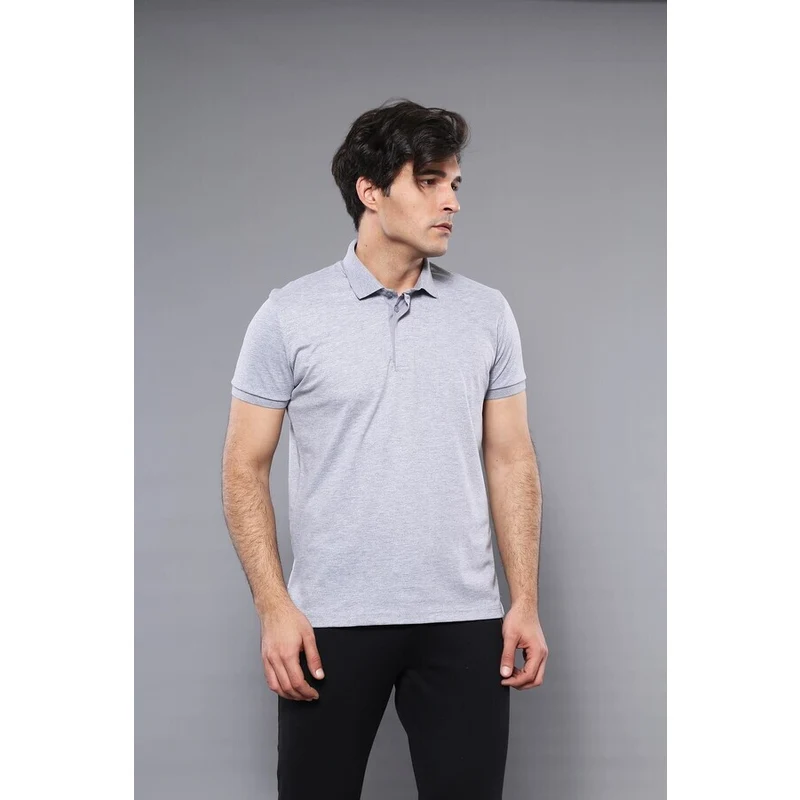 Polo Plain Grey T-Shirt | Wessi