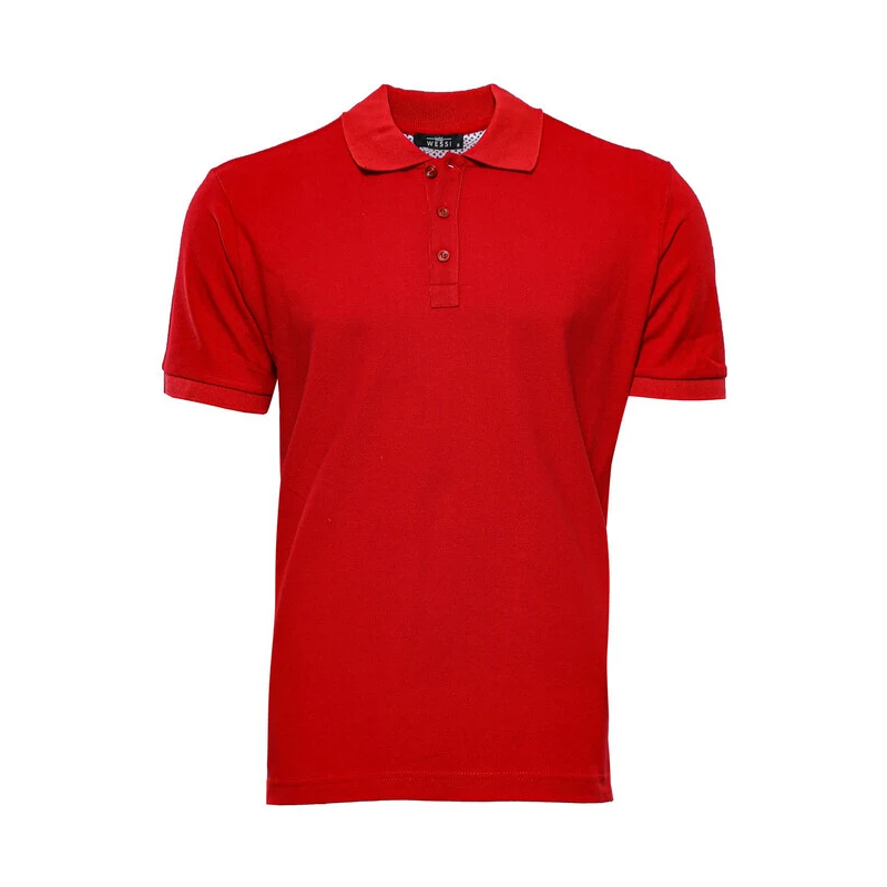 Wessi Red Oxford Polo Collar T-shirt