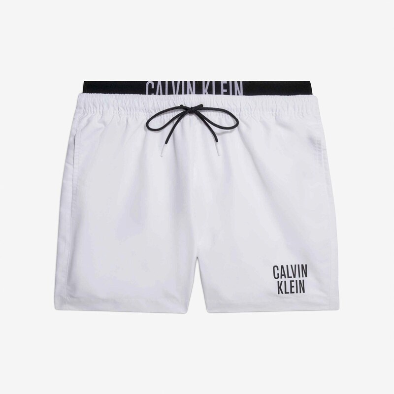 Calvin Klein Medium Double Wb-Nos Erkek Beyaz Mayo Şort.34-KM0KM00740.YCD