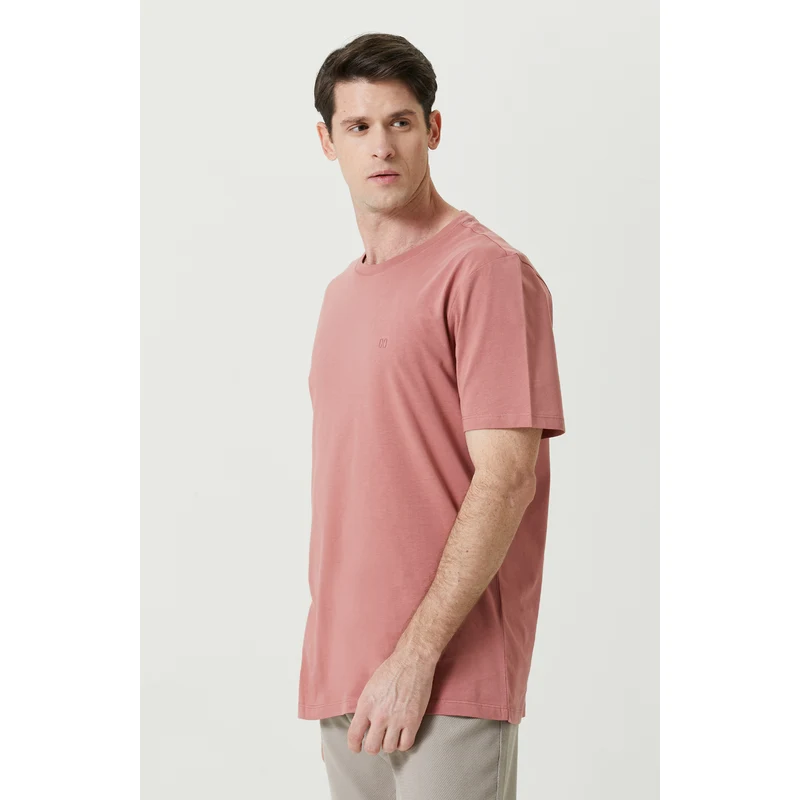 NetWork Gül Kurusu Pamuklu Kısa Kollu Tshirt