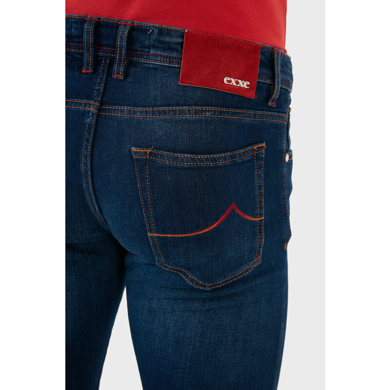 Exxe Pamuklu Normal Bel Slim Fit Jeans Erkek Kot Pantolon 629j018007 Mavi