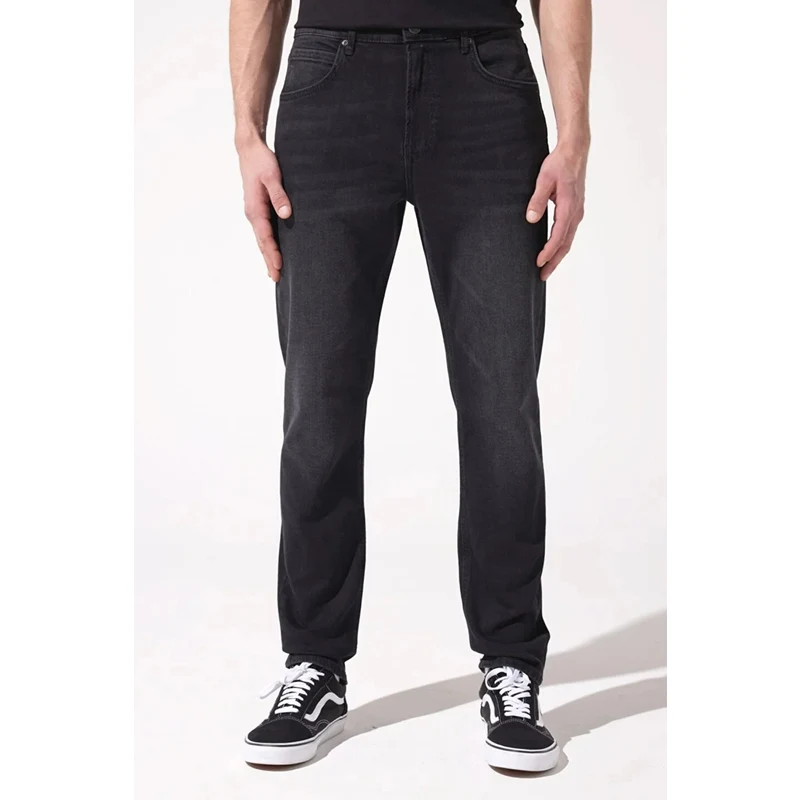 Lee Austin Pamuklu Yüksek Bel Straight Fit Dar Paça Jeans Erkek Kot Pantolon L733011ev Siyah