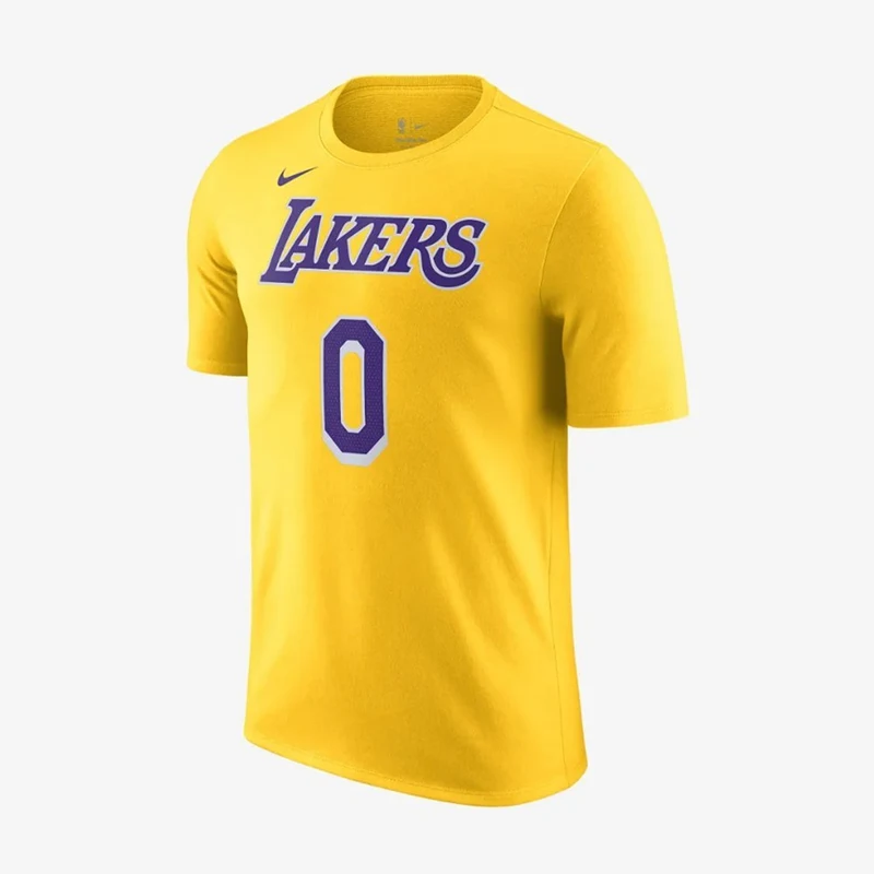 Nike NBA Los Angeles Lakers Westbrook Erkek Sarı T-Shirt.DR6380.736 UV8829 Nike NBA Los Angeles Lakers Westbrook Erkek Sarı T-Shirt.DR6380.736 UV8829